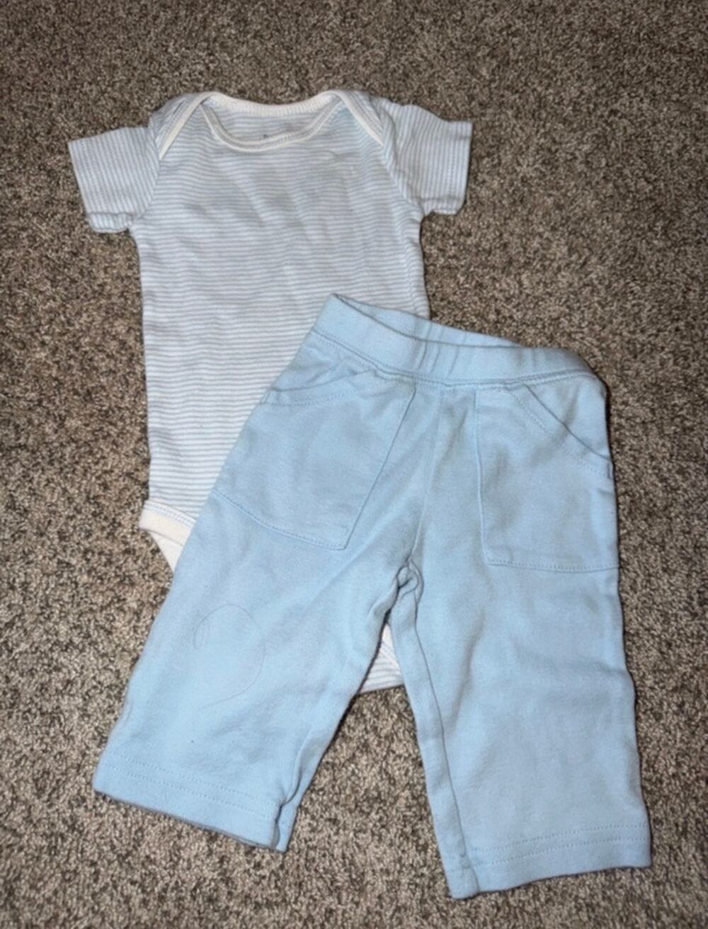 3 month baby boy blue outfit